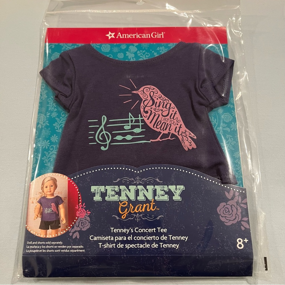 American Girl Doll Tenney's Concert Tee Shirt Retired